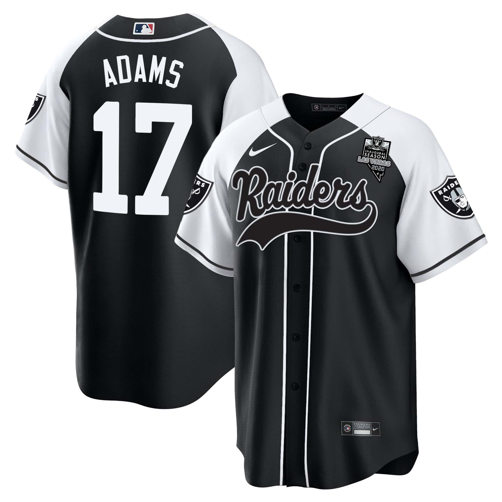 Men Oakland Raiders #17 Adams Black 2024 Nike Vapor Baseball NFL Jersey style 1